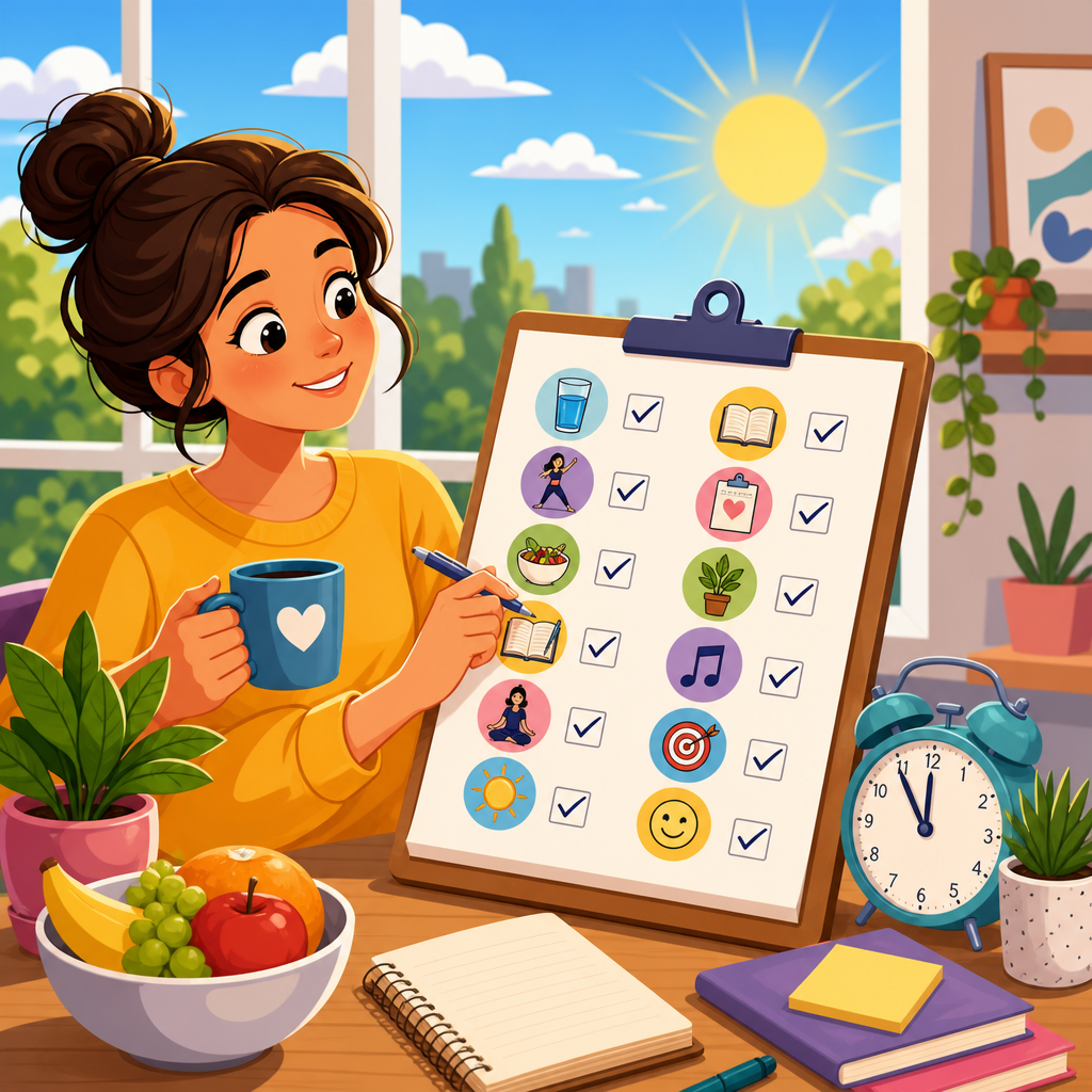 Daily Motivation Checklist: 12 Things to Do Before Noon