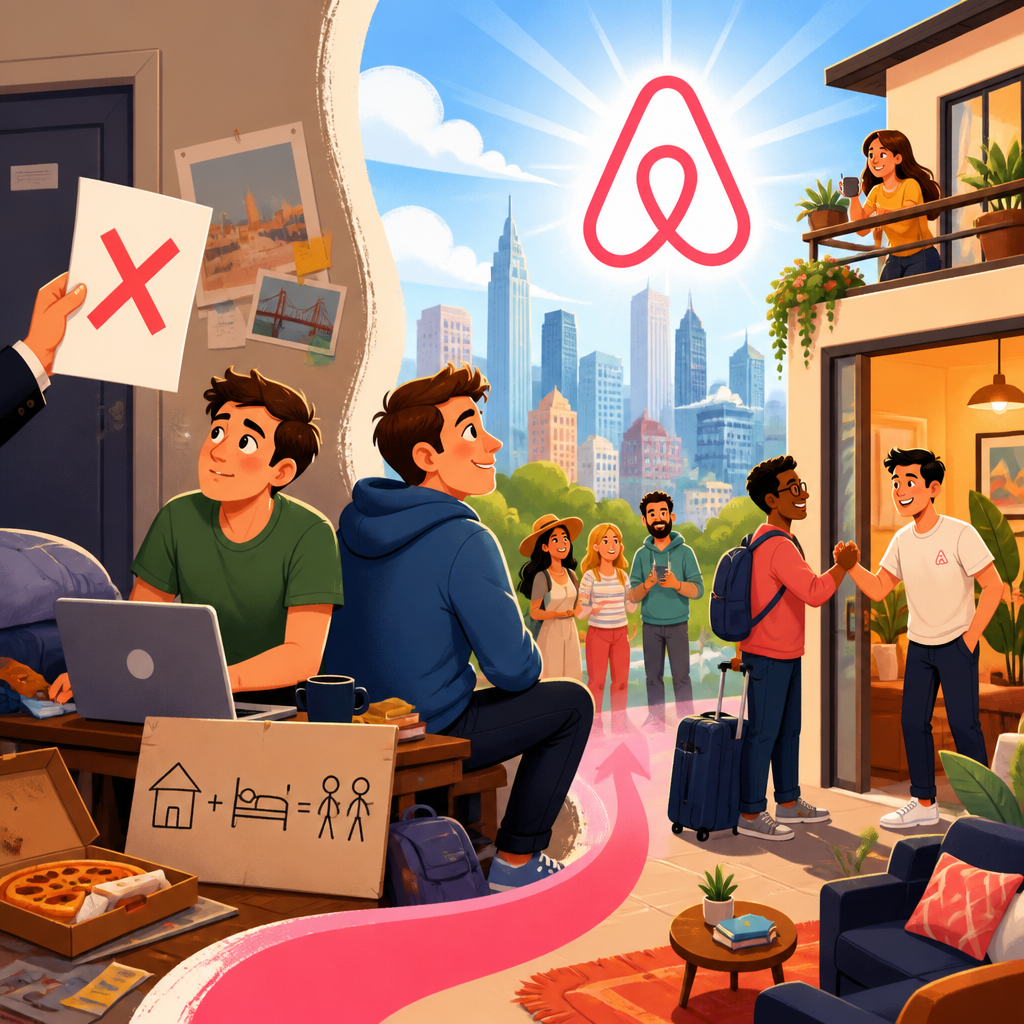The Airbnb Story: From Rejection to a $100B Company