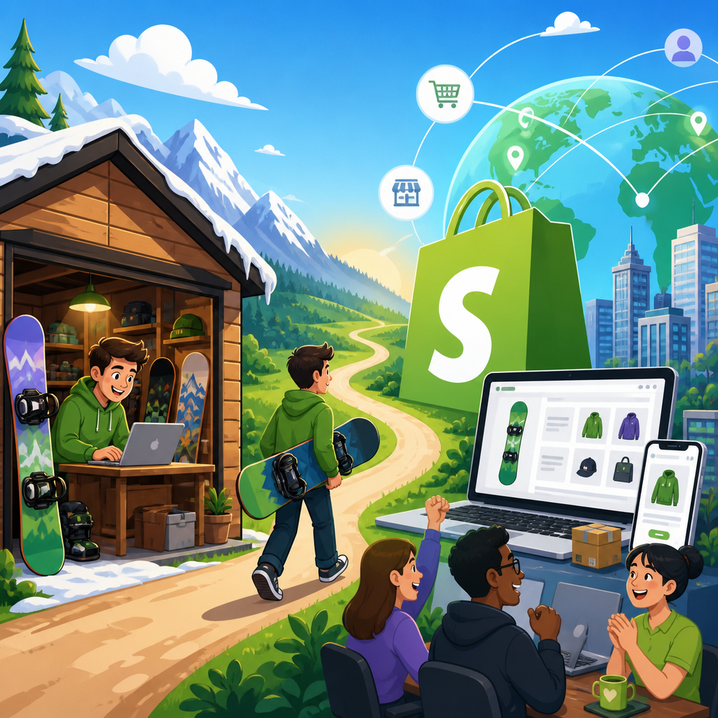 The Story of Shopify: From Snowboard Shop to E-Commerce Giant